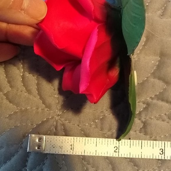 Vintage 60s Italian genuine Capodimonte Porcelain Flower, Rose NWT - Picture 10 of 11